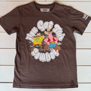 RSQ by Tillys SpongeBob Brown Cowboy Graphic Tee